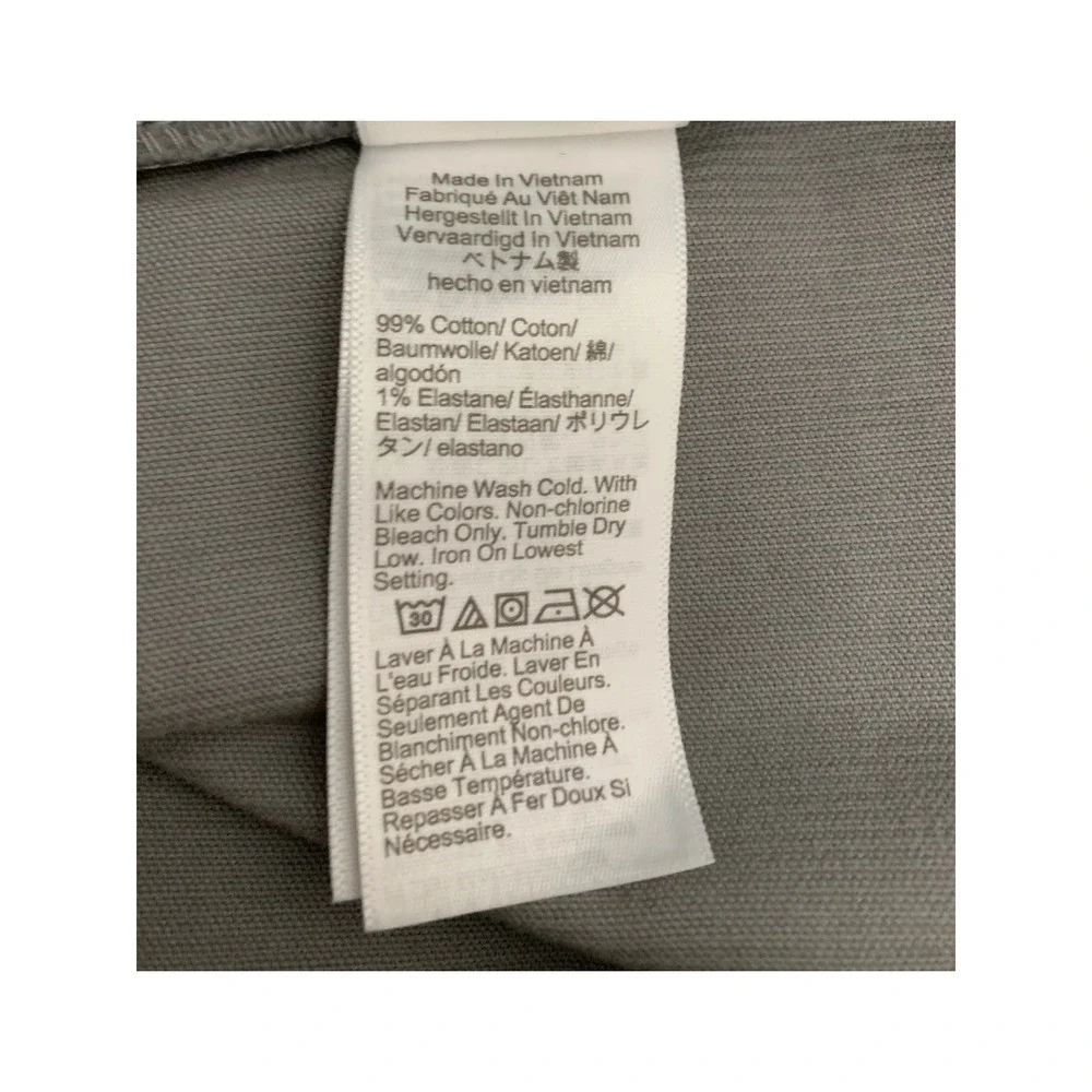 J Crew Corduroy Pants Mens 36x30 Gray Slim Flex Cotton Fall Preppy NEW